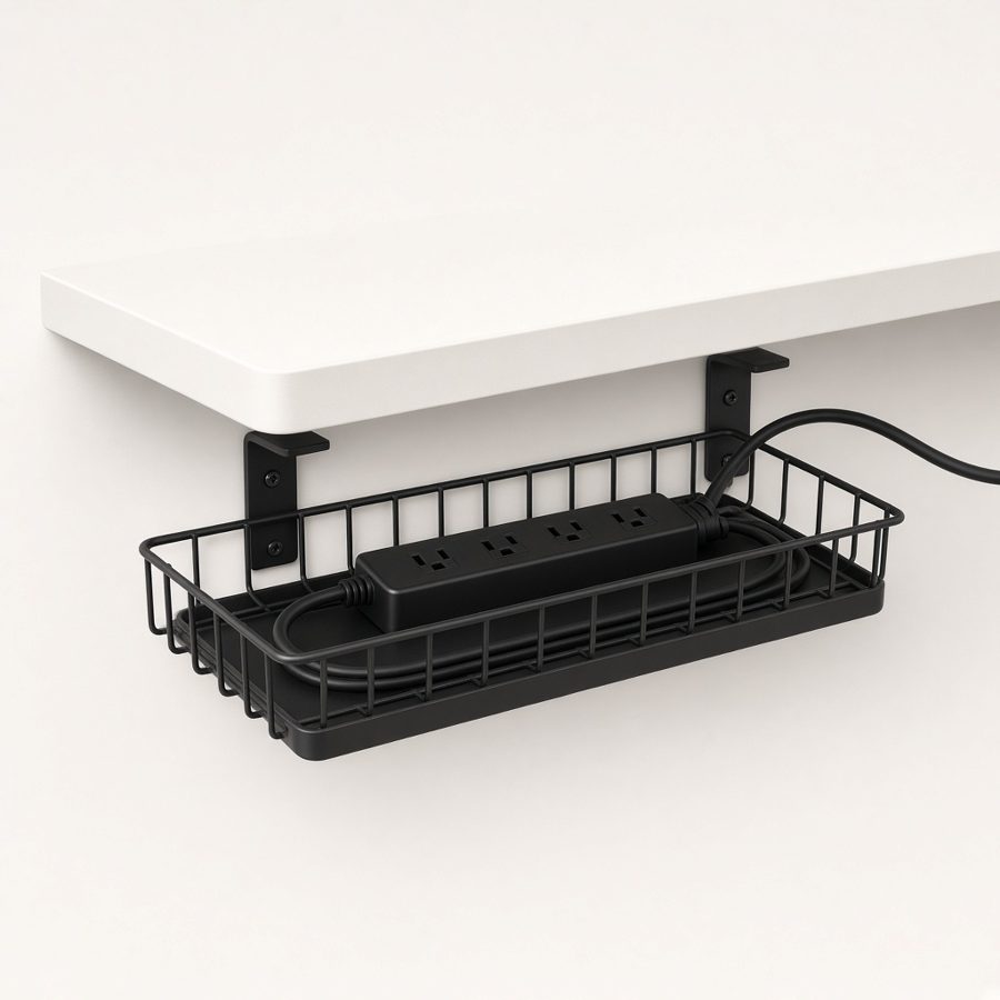 Under-Desk Cable Management Tray
